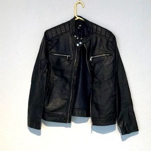 Black Vegan Leather Jacket